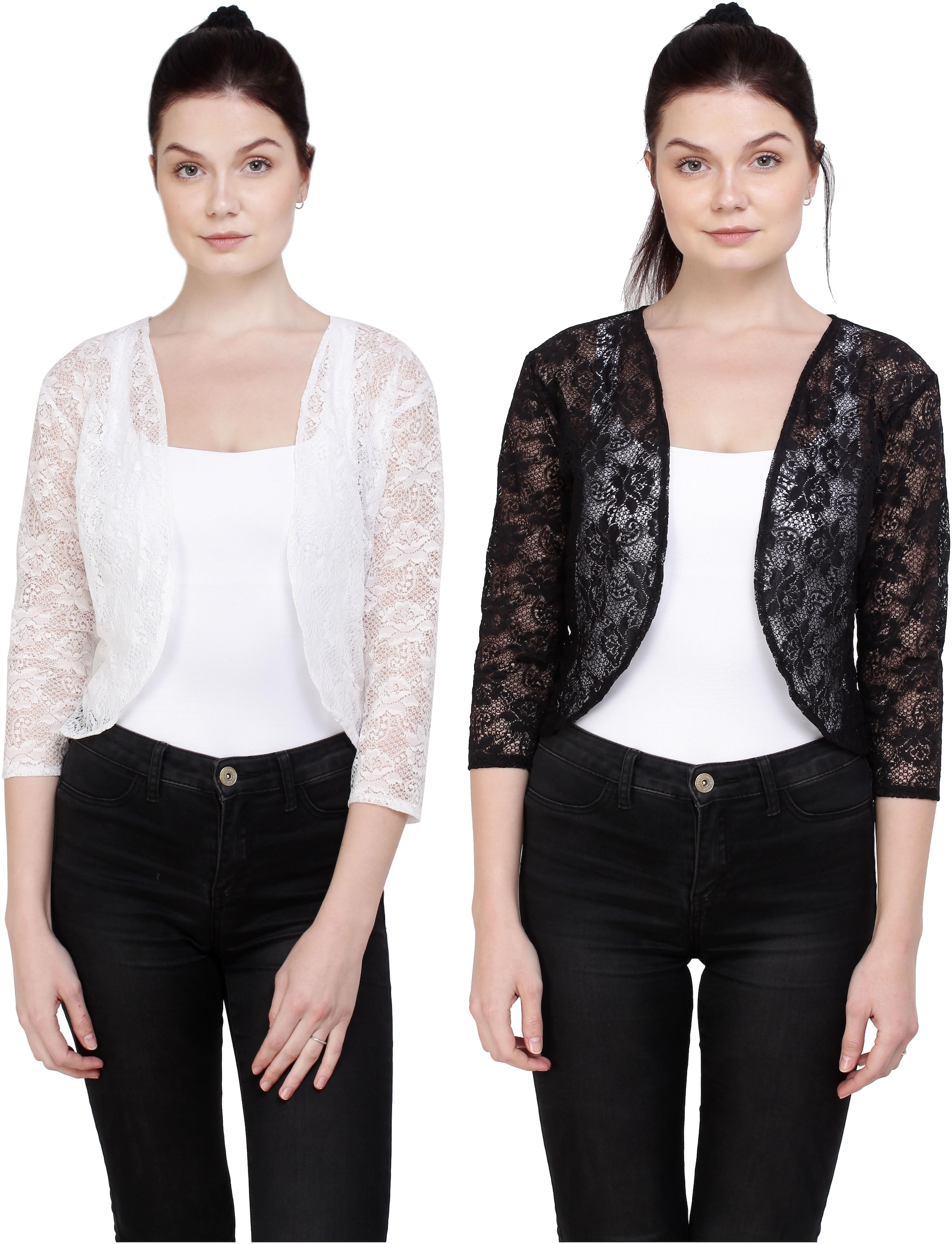 

You Forever Women Shrug - Black White