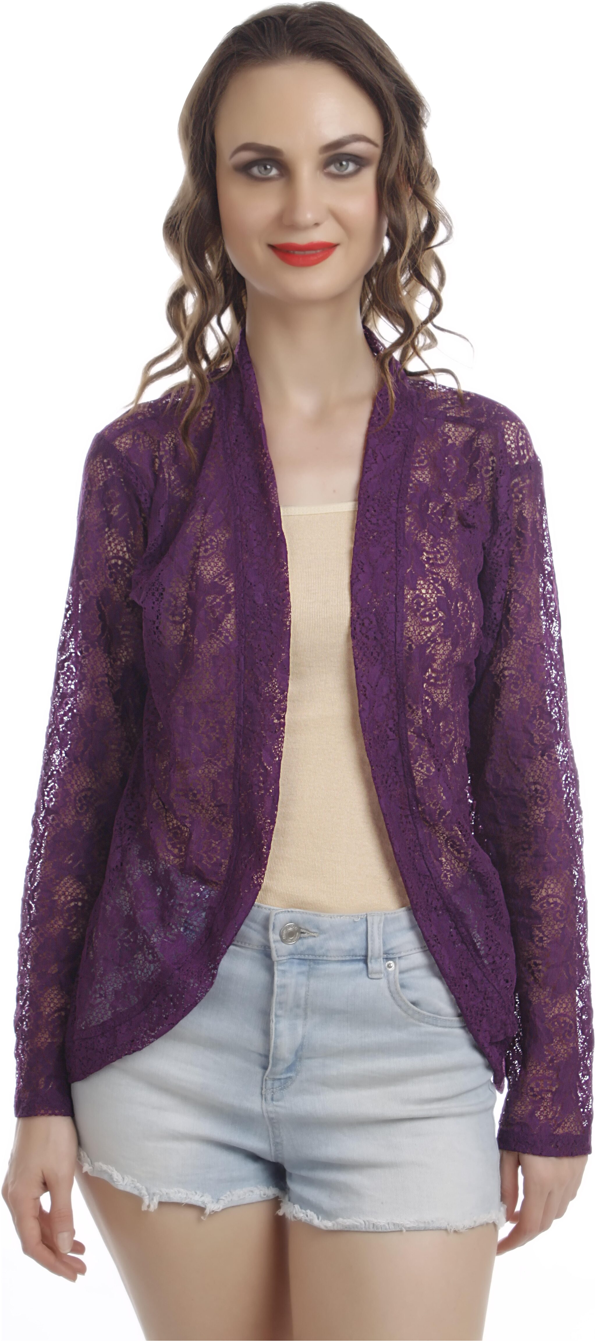 

You Forever Women Shrug - Purple