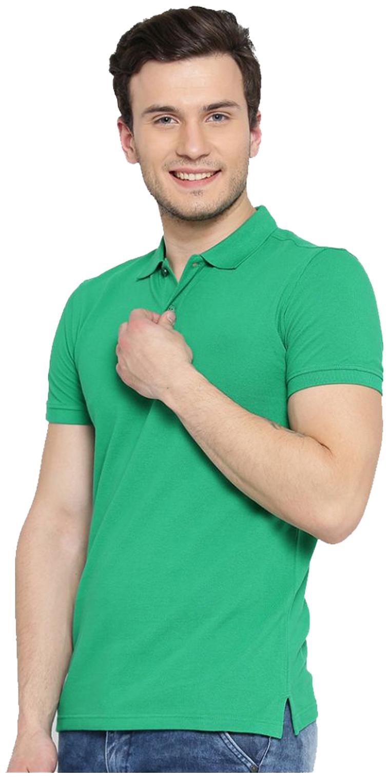 

YRN Men Green Regular fit Cotton Blend Polo collar T-Shirt - Pack Of 1