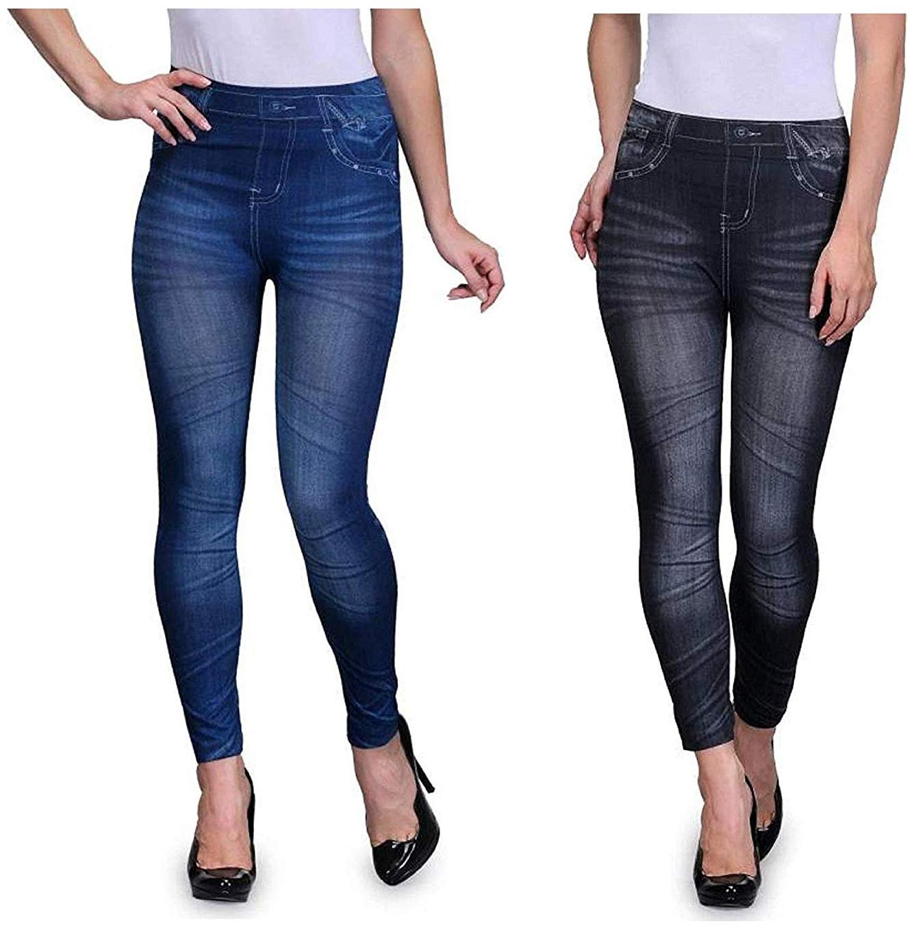 

Yunhi Women Black Blue Skinny fit Jegging