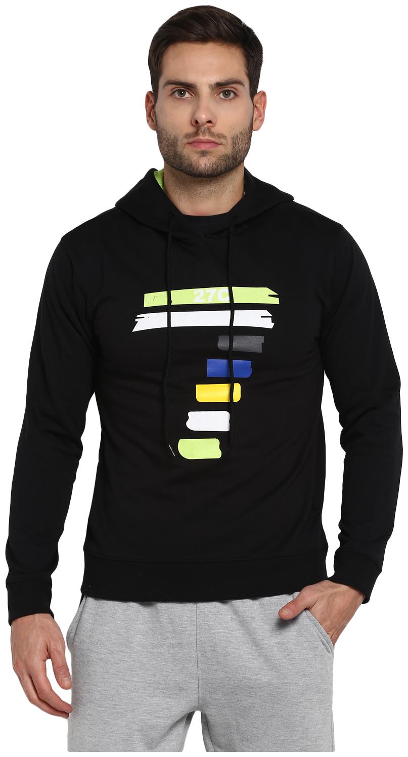 

Yuuki Men Black Hooded Hoodie