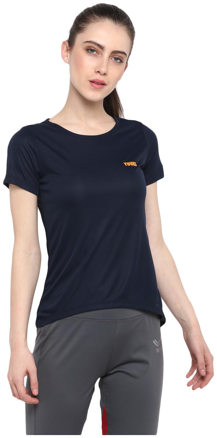 

Yuuki Women Solid Sports T-Shirt - Blue