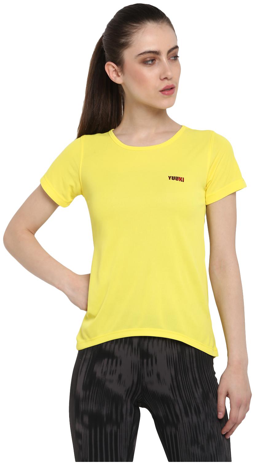 

Yuuki Women Solid Sports T-Shirt - Yellow