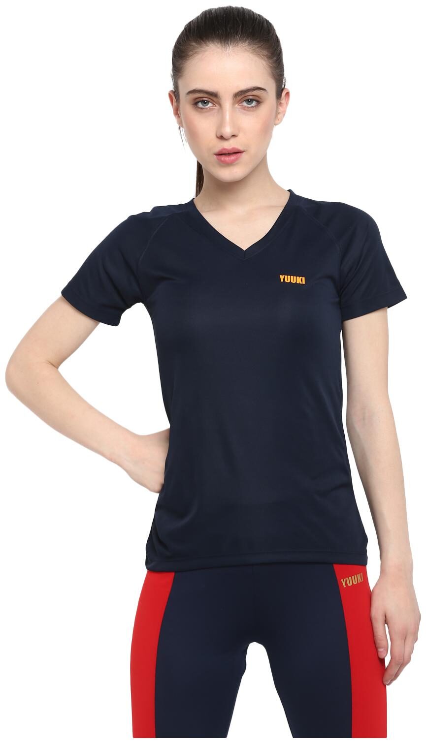 

Yuuki Women Solid Sports T-Shirt - Blue