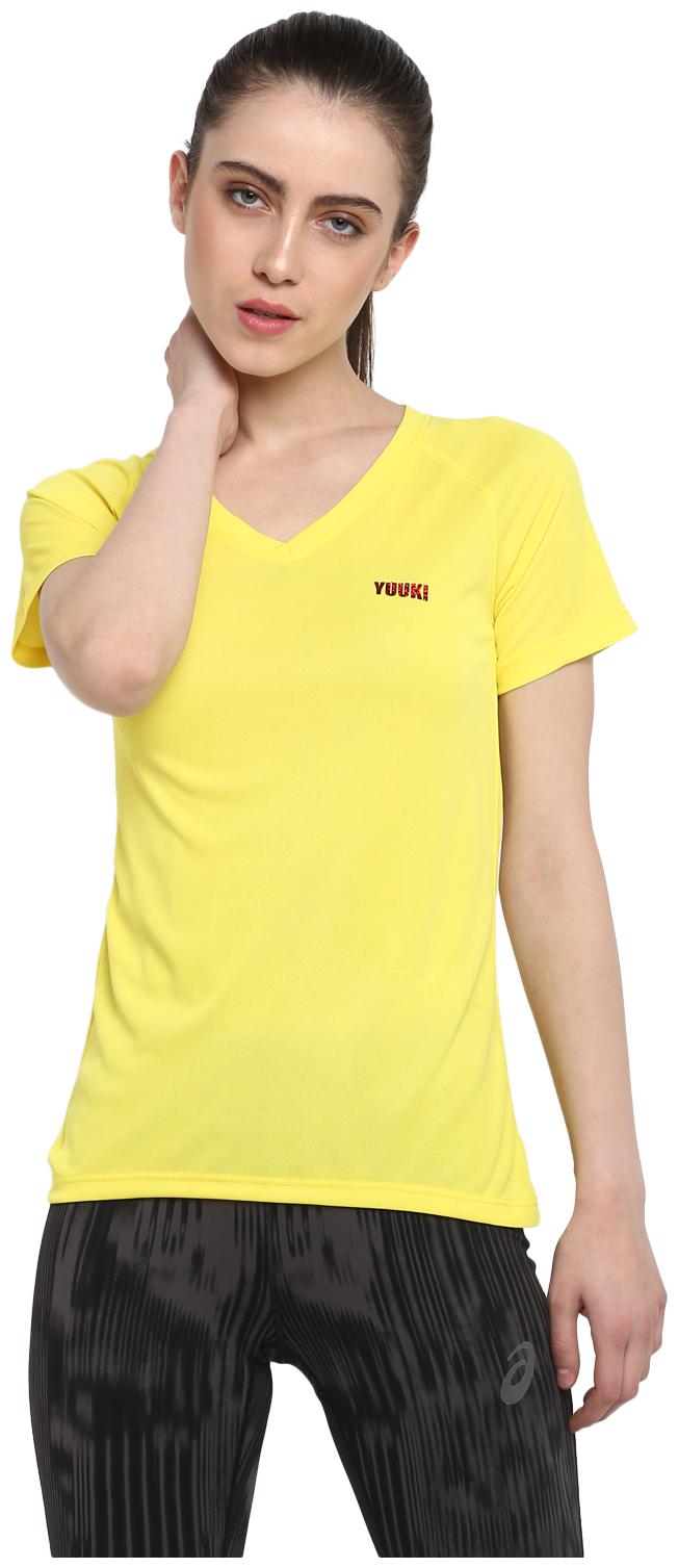 

Yuuki Women Solid Sports T-Shirt - Yellow