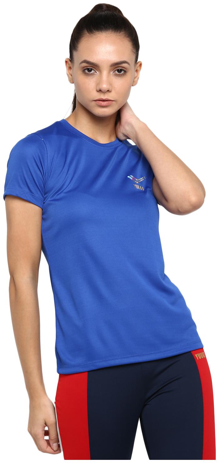 

YUUKI Women Solid Sports T-Shirt - Blue