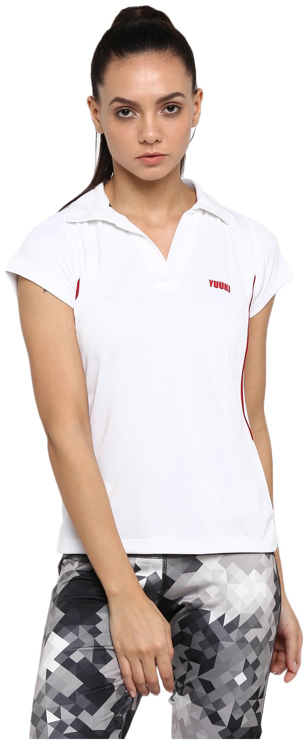 

YUUKI Women Solid Sports T-Shirt - White