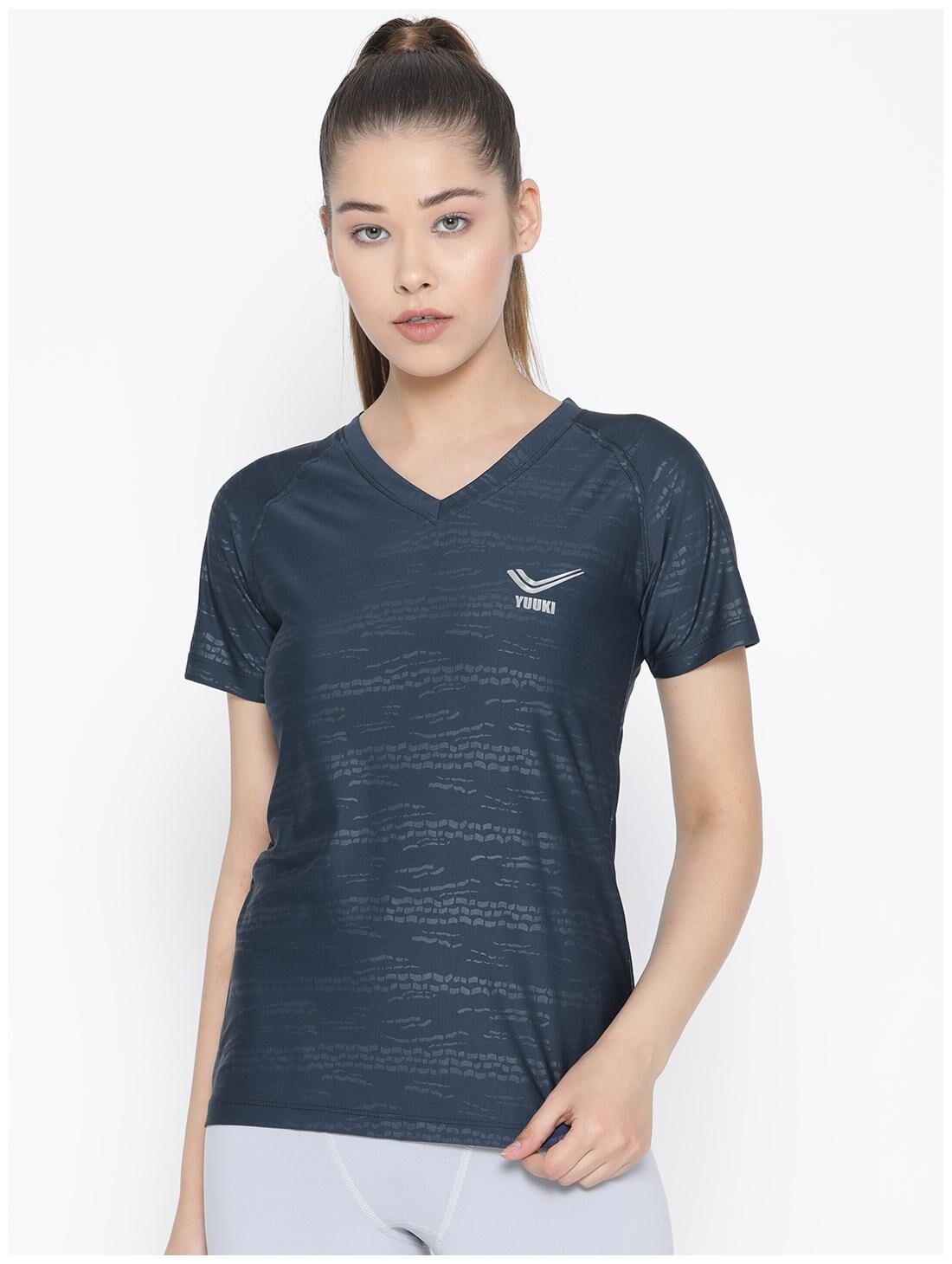 

Yuuki Women Printed Sports T-Shirt - Blue