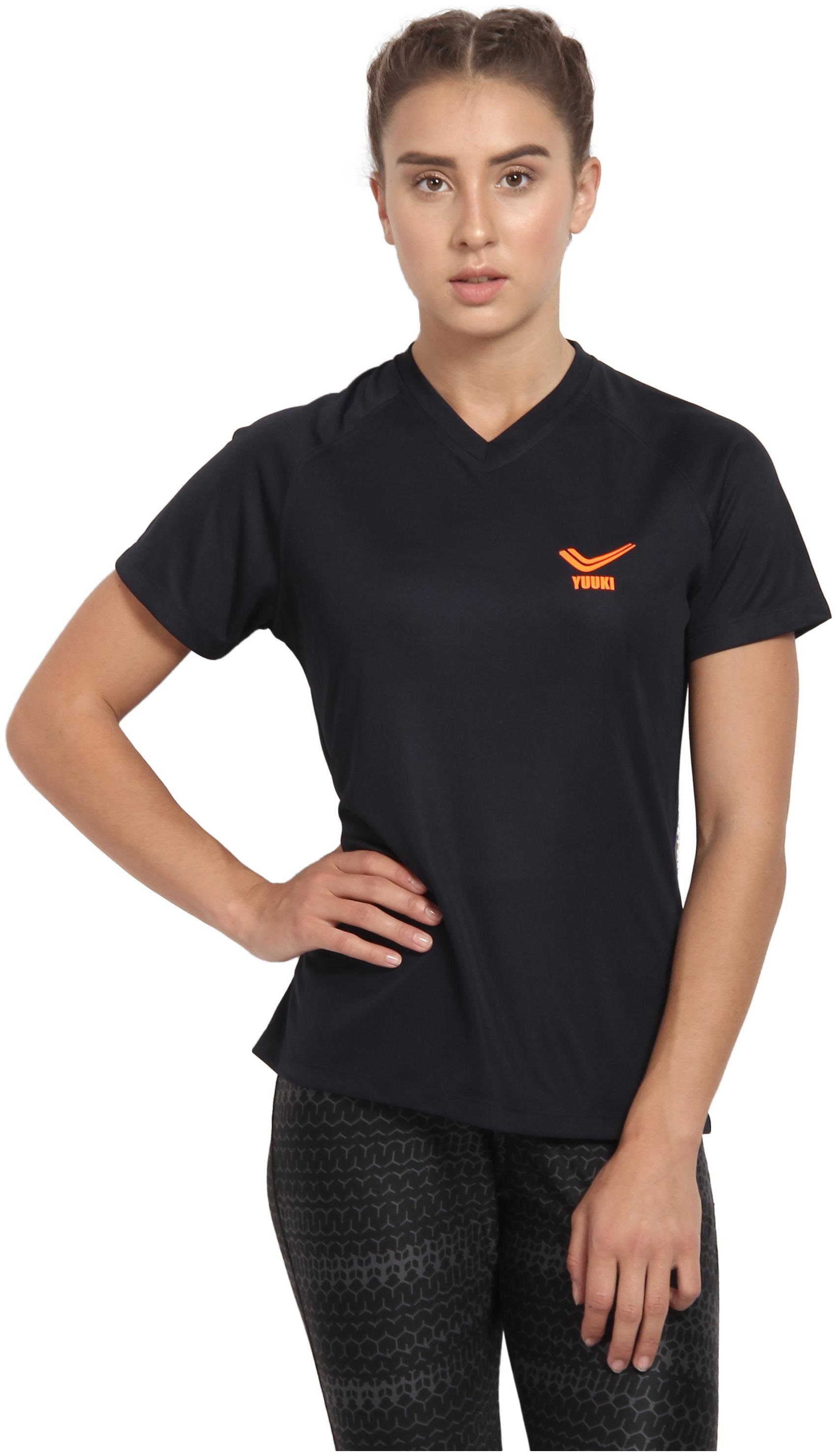 

YUUKI Women Solid Sports T-Shirt - Navy