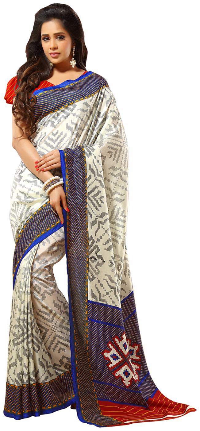 

Yuvanika Multi Color Silk Blend Saree