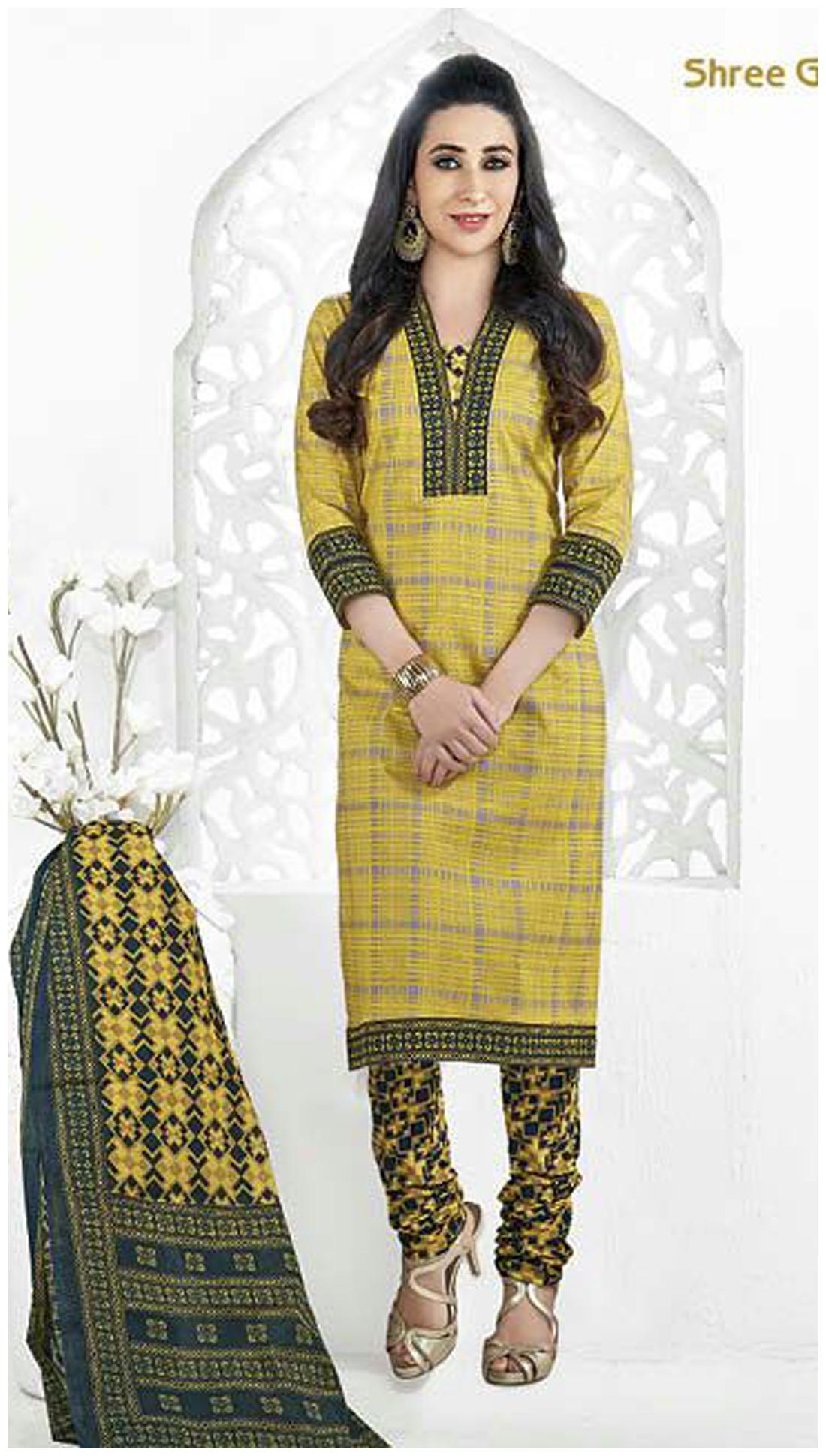 

Yuvanika Multi Color Cotton Dress Material