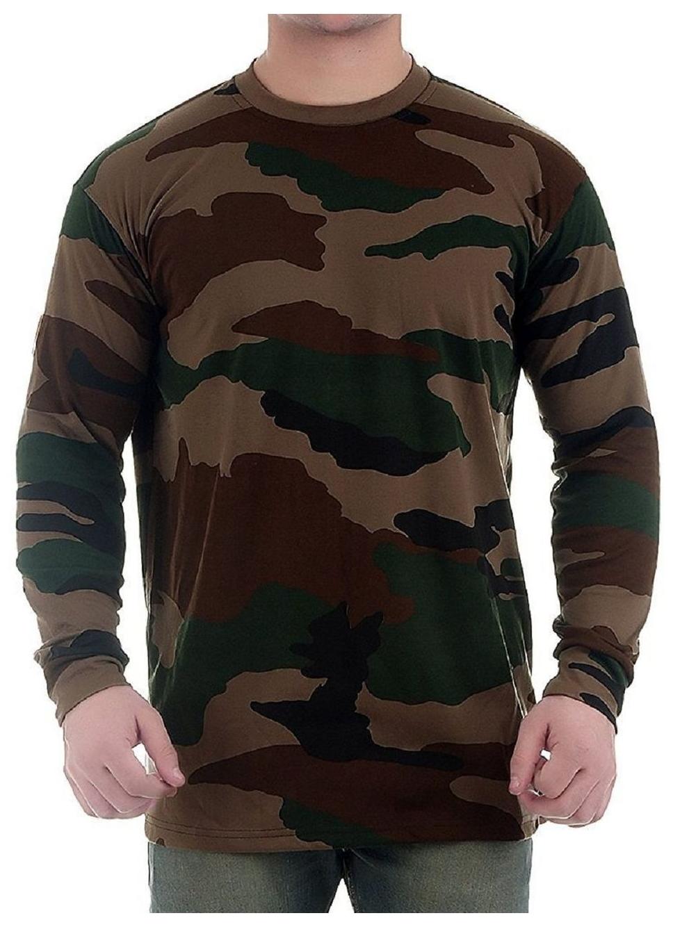 

Zacharias Men s Camouflage Print Full Sleeve Tshirt
