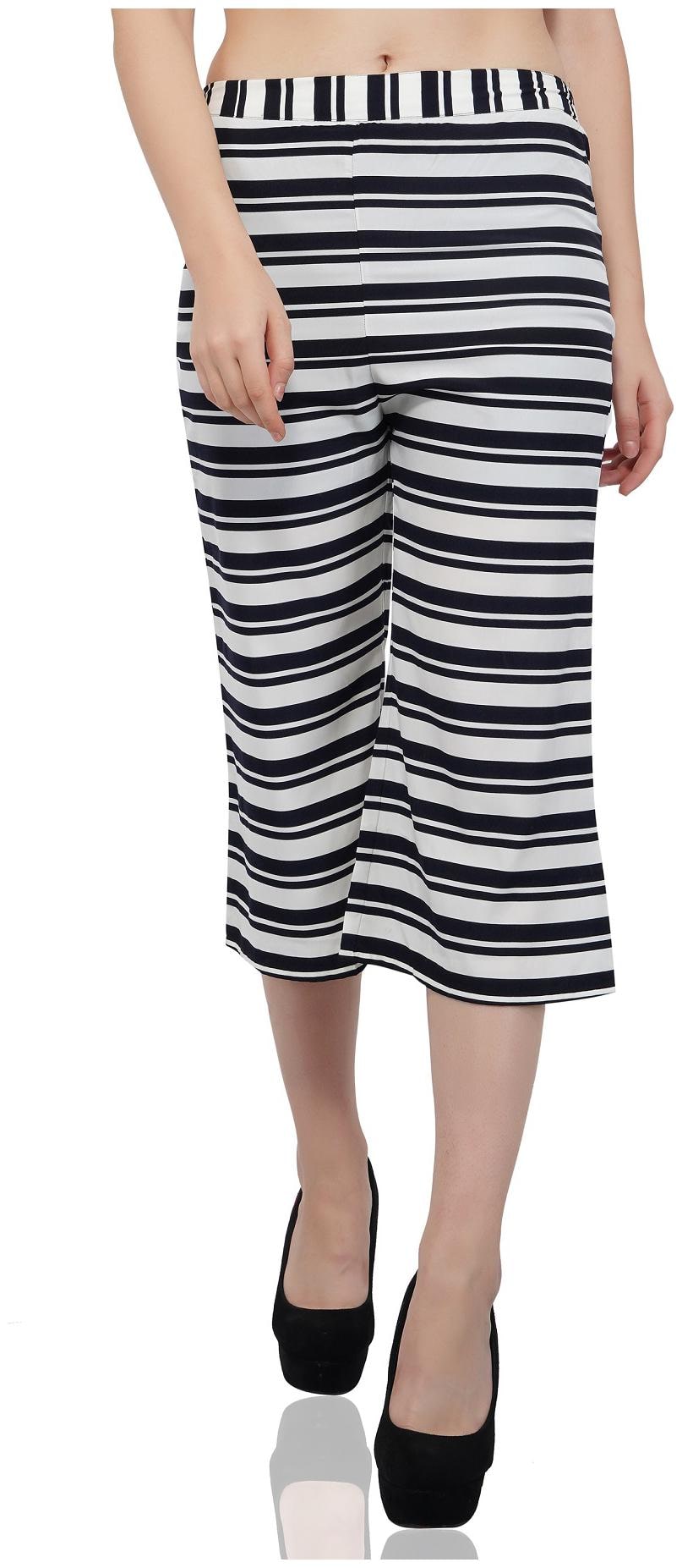 

ZADELL DESIGNS Blue Printed Flared Palazzo