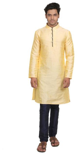 

Zazzium Cream Solid Kurta and Churidar
