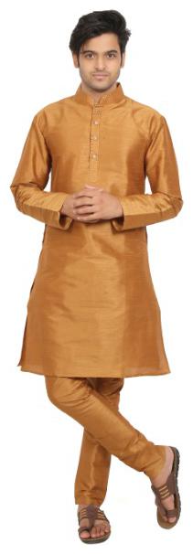 

Zazzium Beige Solid Kurta and Churidar