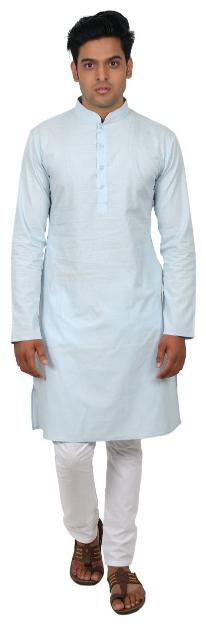 

Zazzium Turquoise Solid Kurta and Churidar