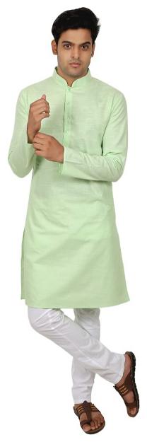 

Zazzium Green Solid Kurta and Churidar