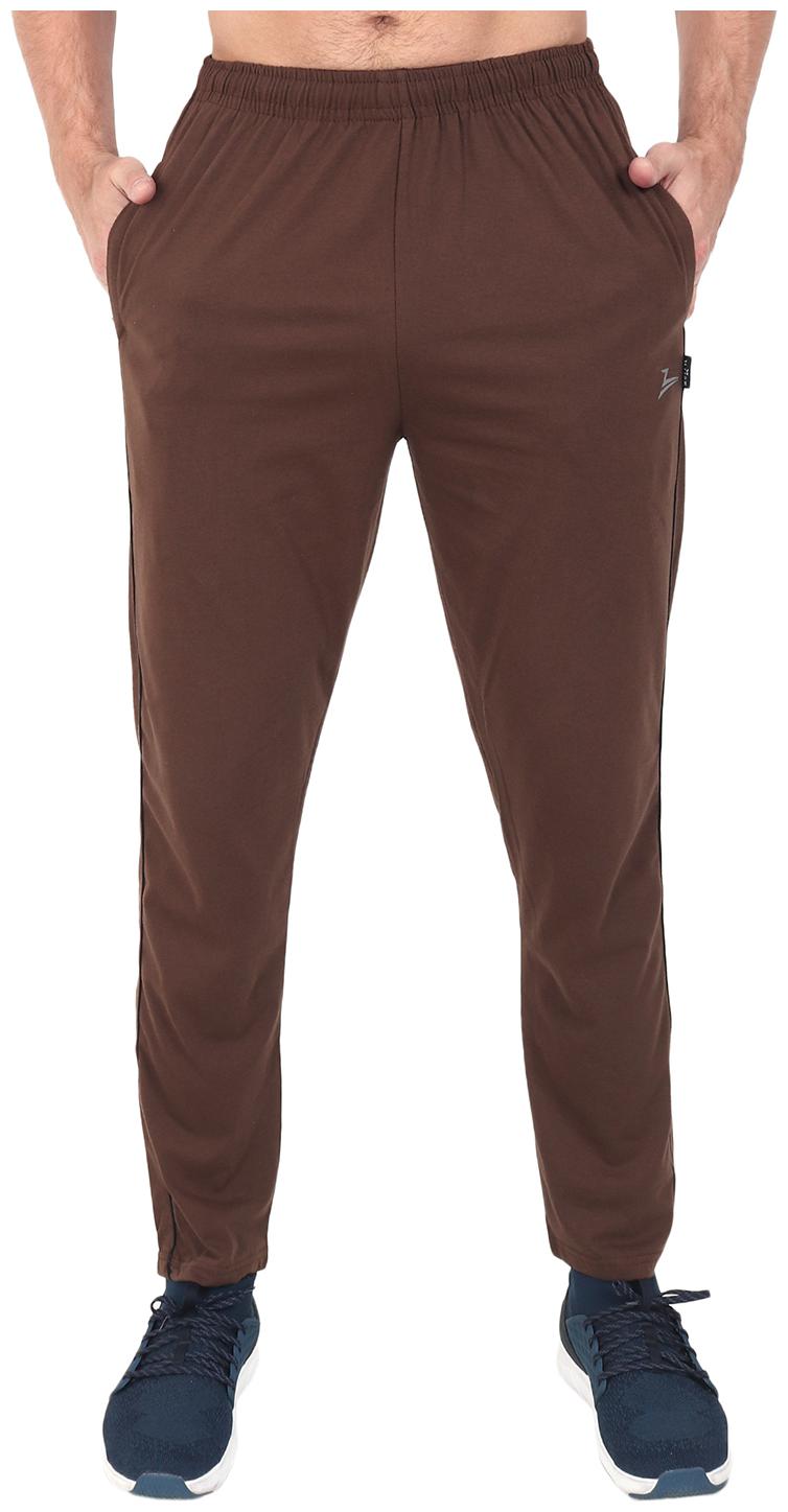 

Zeffit Men Brown Solid Regular fit Track pants