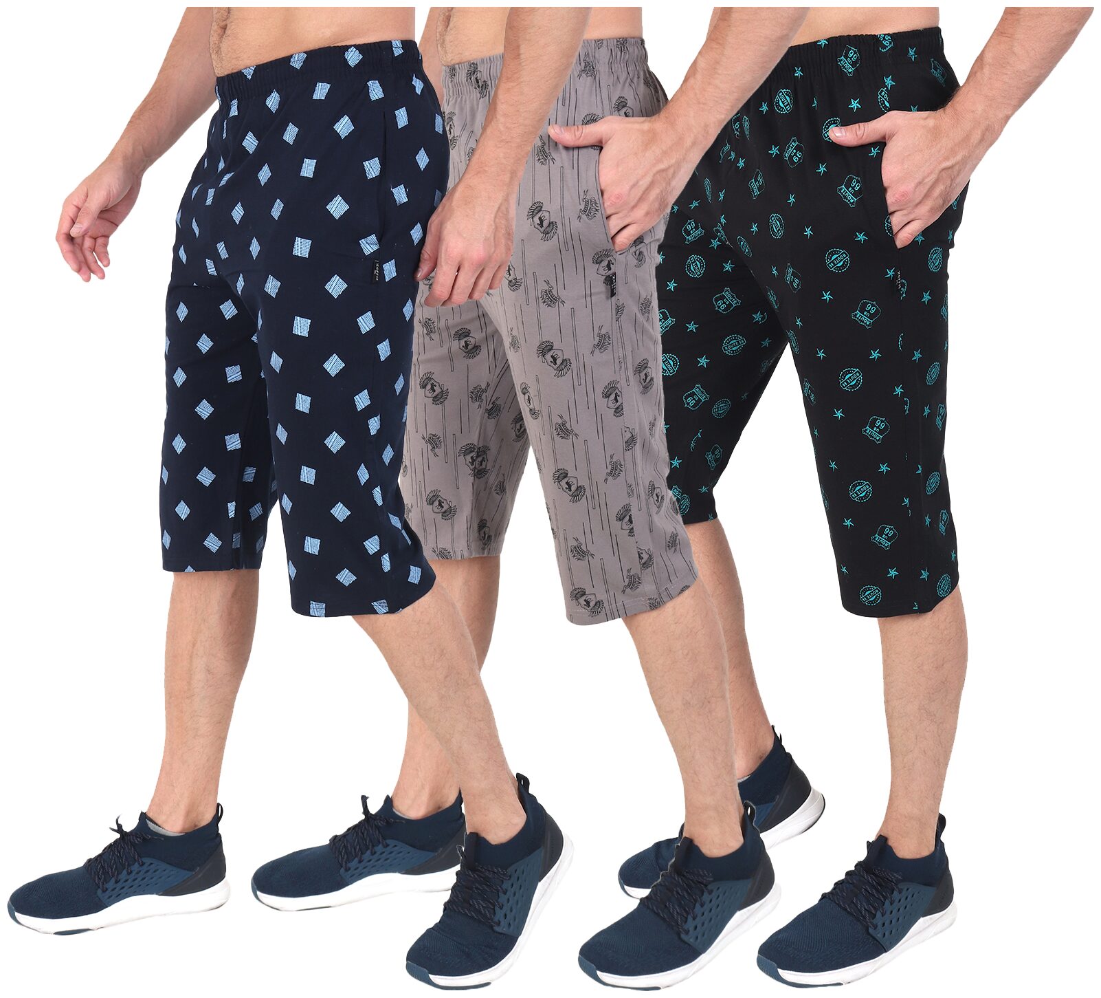 

Zeffit Men Multi Regular Fit Regular Shorts