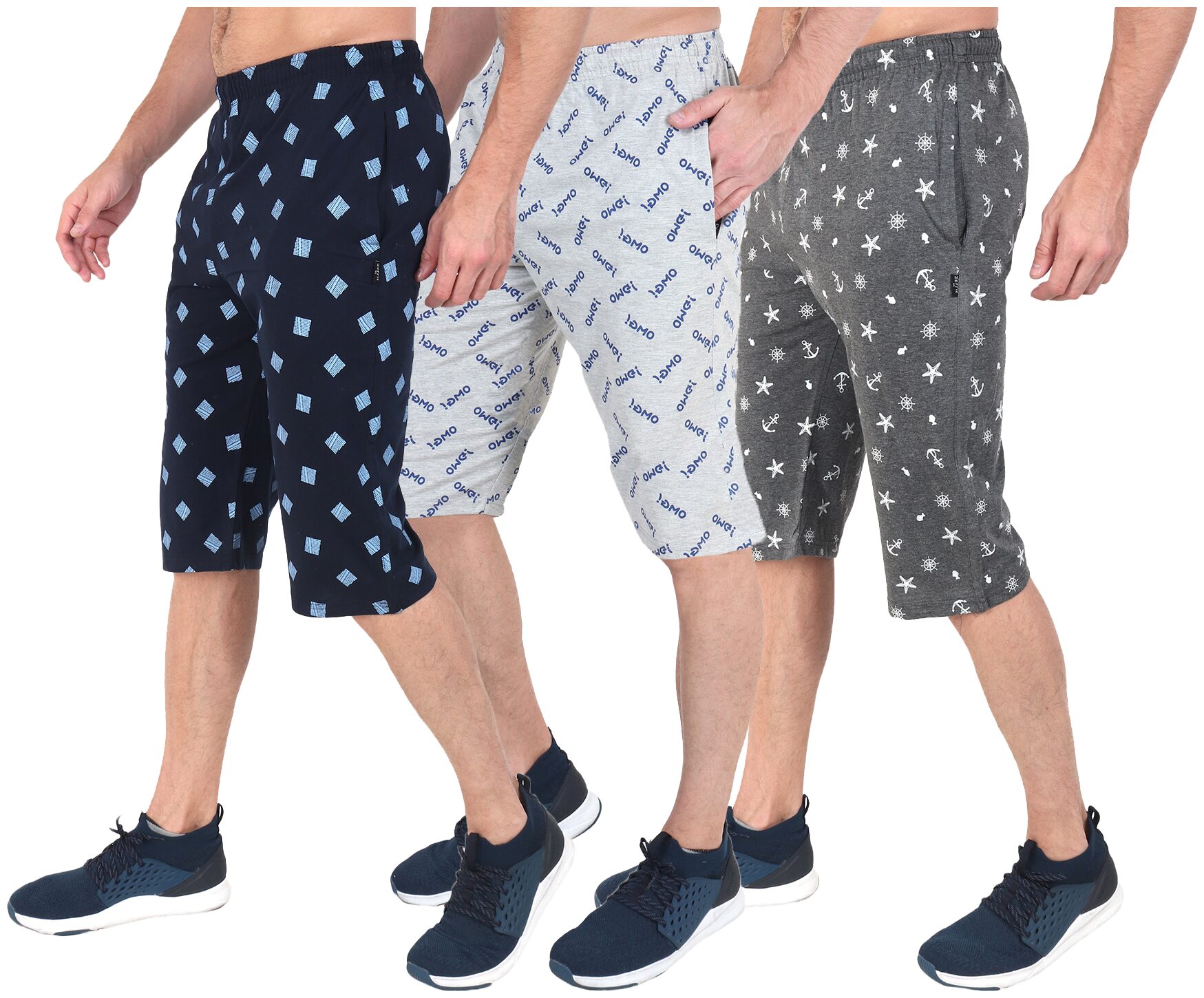 

Zeffit Men Multi Regular Fit Regular Shorts
