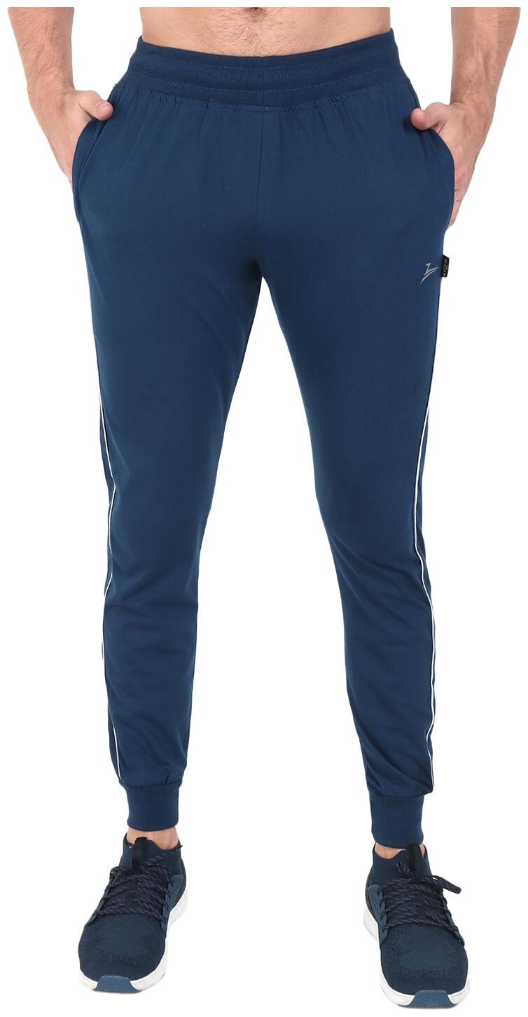 

Zeffit Men Blue Solid Regular fit Joggers