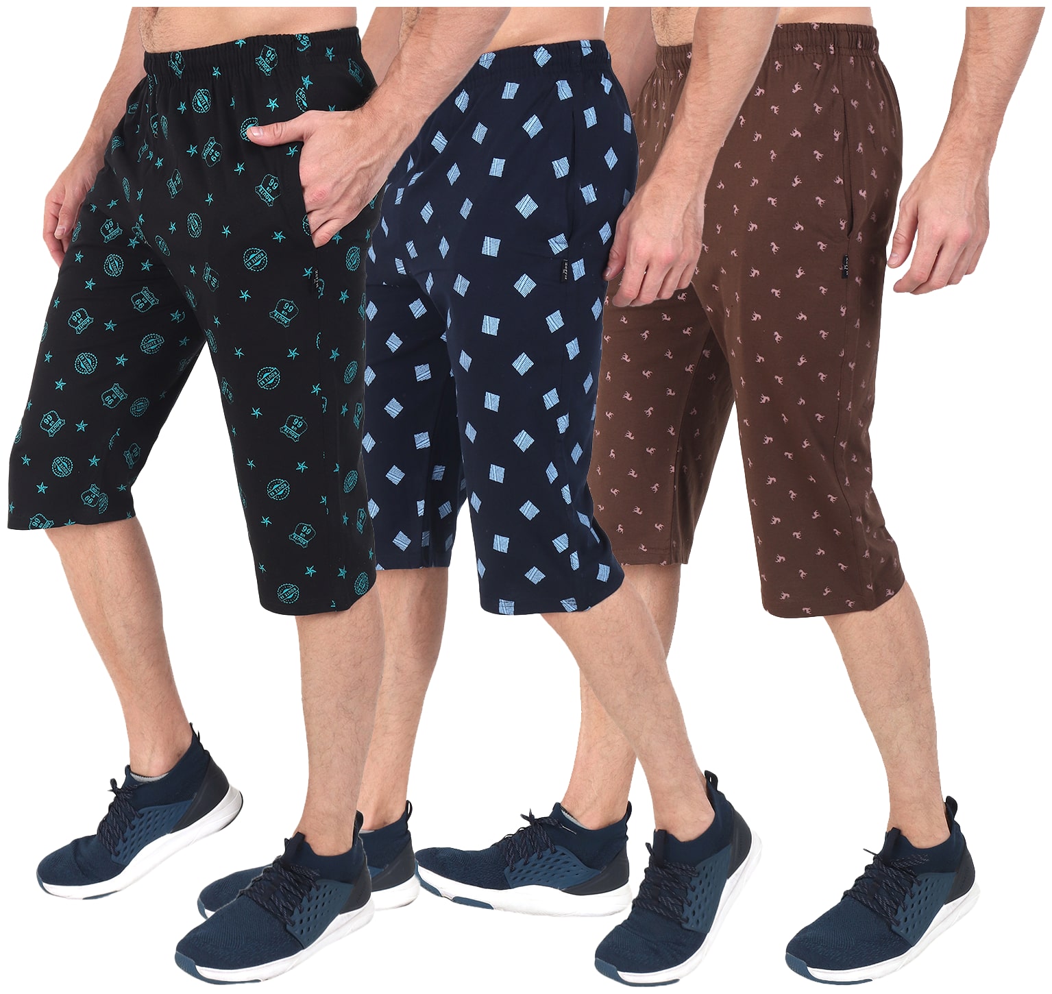 

Zeffit Men Multi Regular Fit Regular Shorts