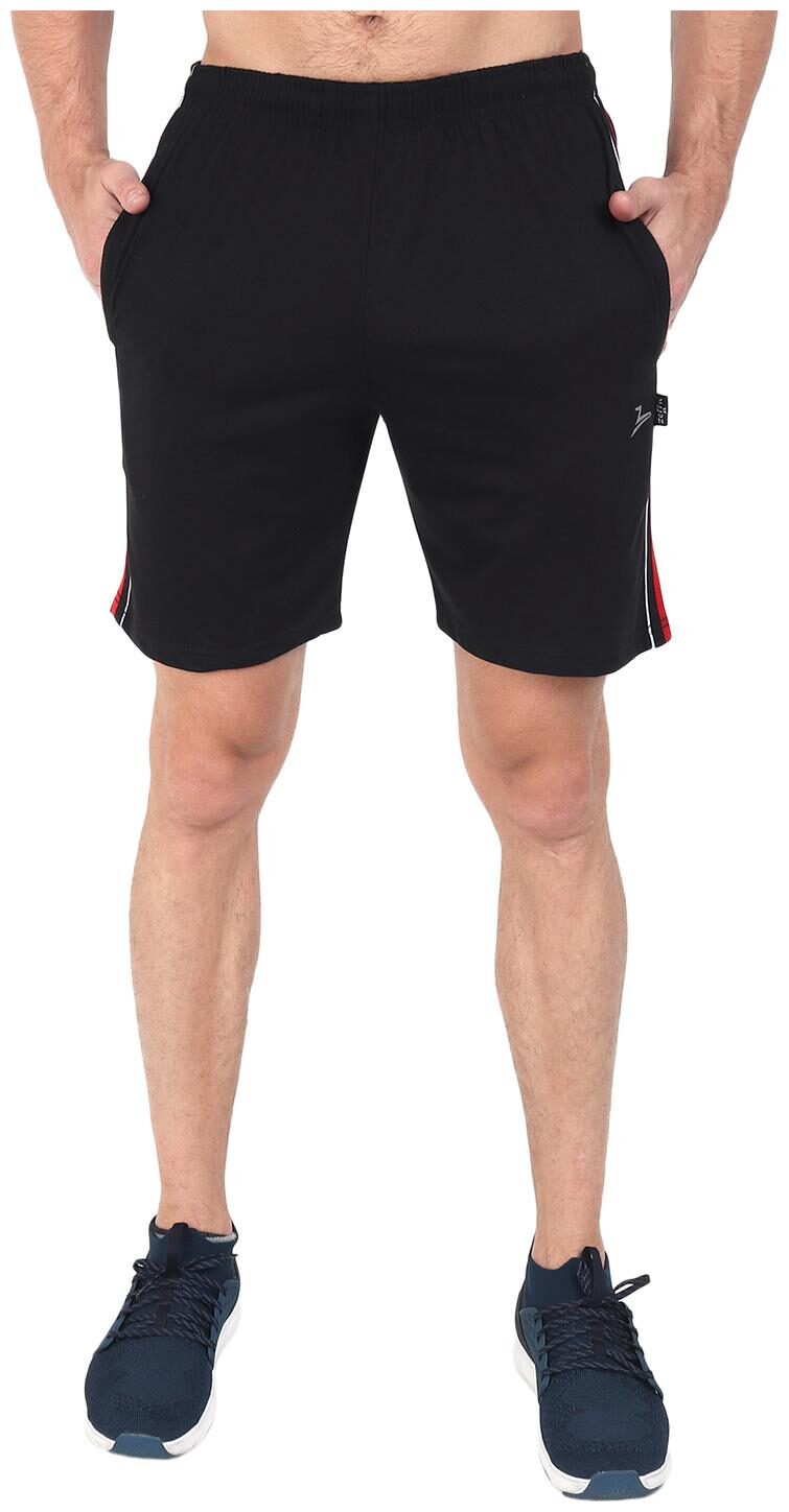 

Zeffit Men Black Regular Fit Regular Shorts