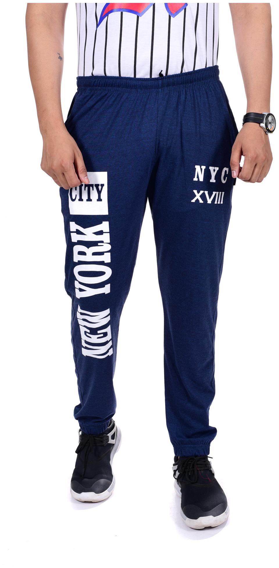 

Zeffit Men Poly Cotton Regular Fit Joggers Blue color