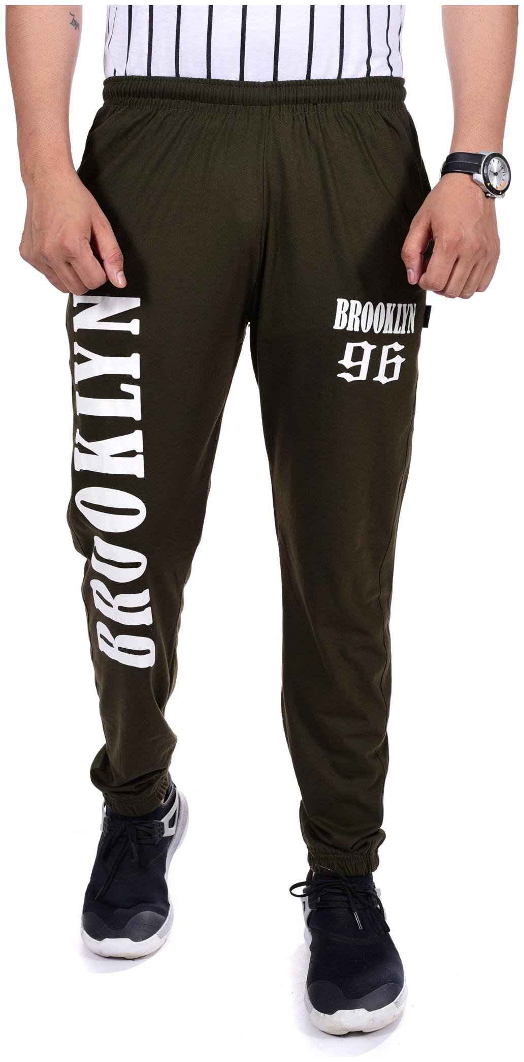 

Zeffit Men Poly Cotton Regular Fit Joggers Green color