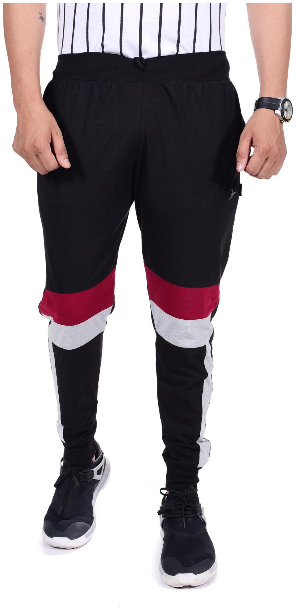 

Zeffit Men Poly Cotton Regular Fit Joggers Black color