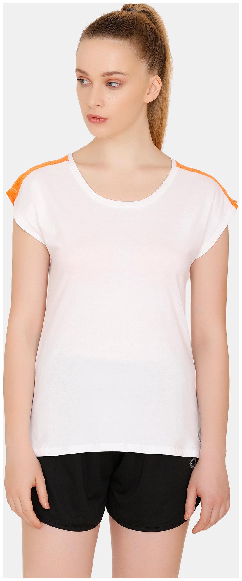 

Zelocity Women Solid Sports T-Shirt - White