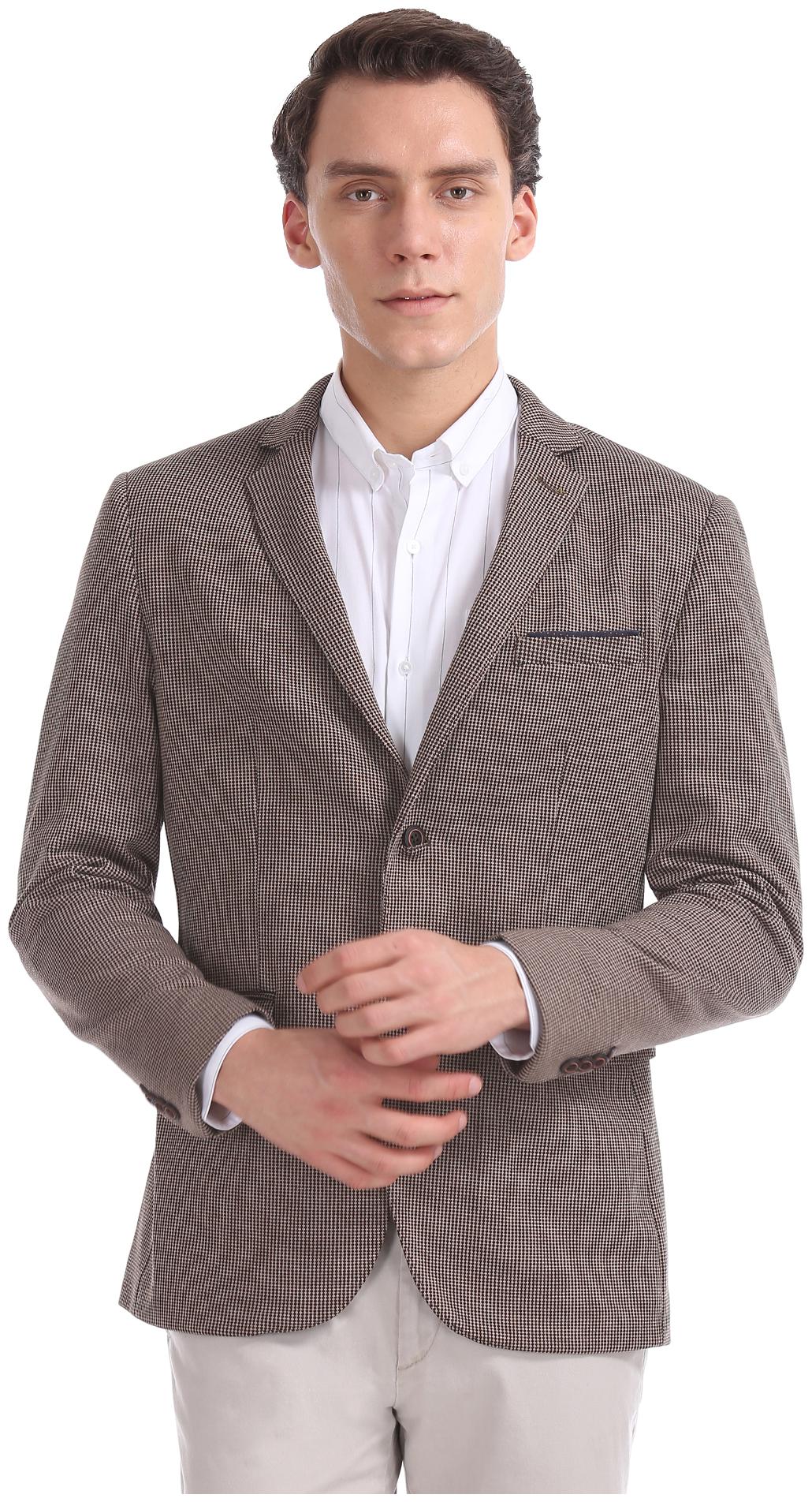 

Zero Calorie Slim Fit Patterned Blazer