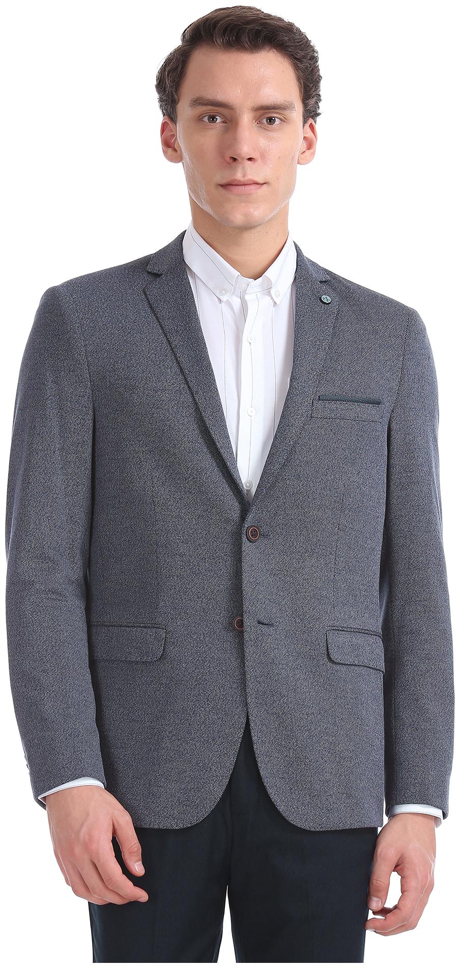 

Zero Calorie Slim Fit Heathered Blazer