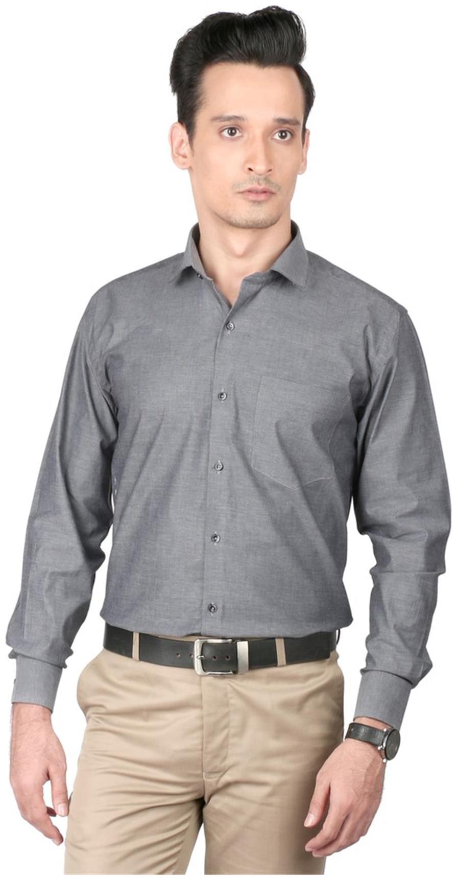 

Zido Men Slim fit Formal Shirt - Black