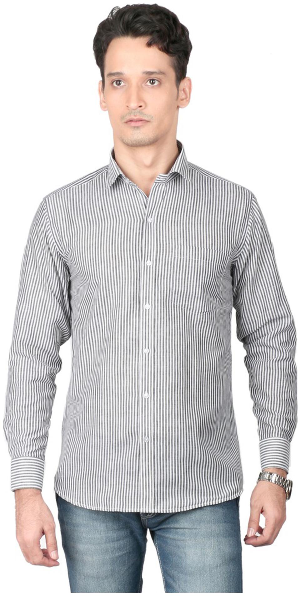 

Zido Men Regular fit Formal Shirt - Black