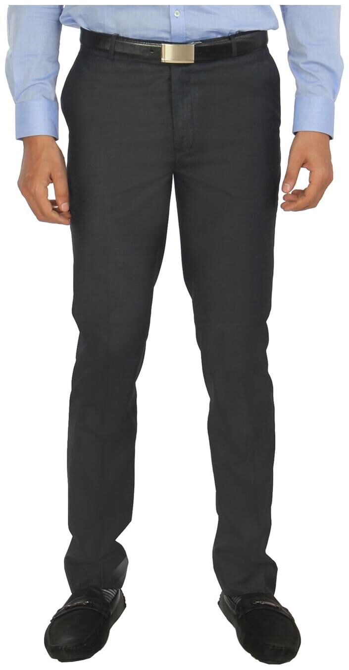 

Zido Men Solid Slim Fit Formal Trouser - Black
