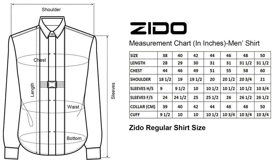 39 slim fit shirt size chart