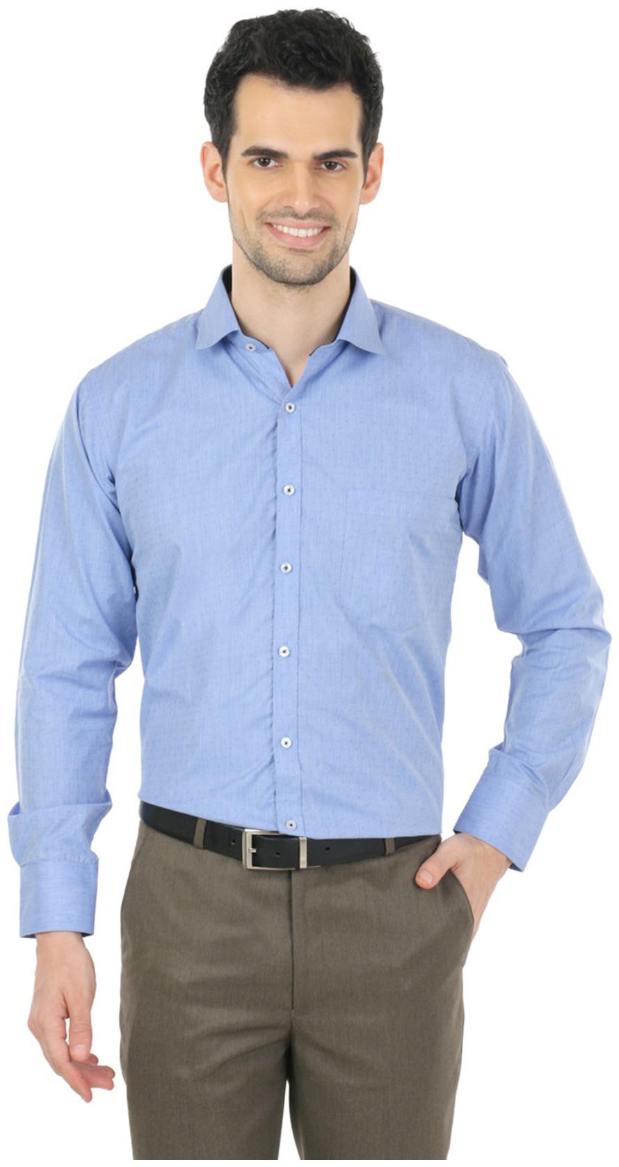 

Zido Men Slim fit Formal Shirt - Blue