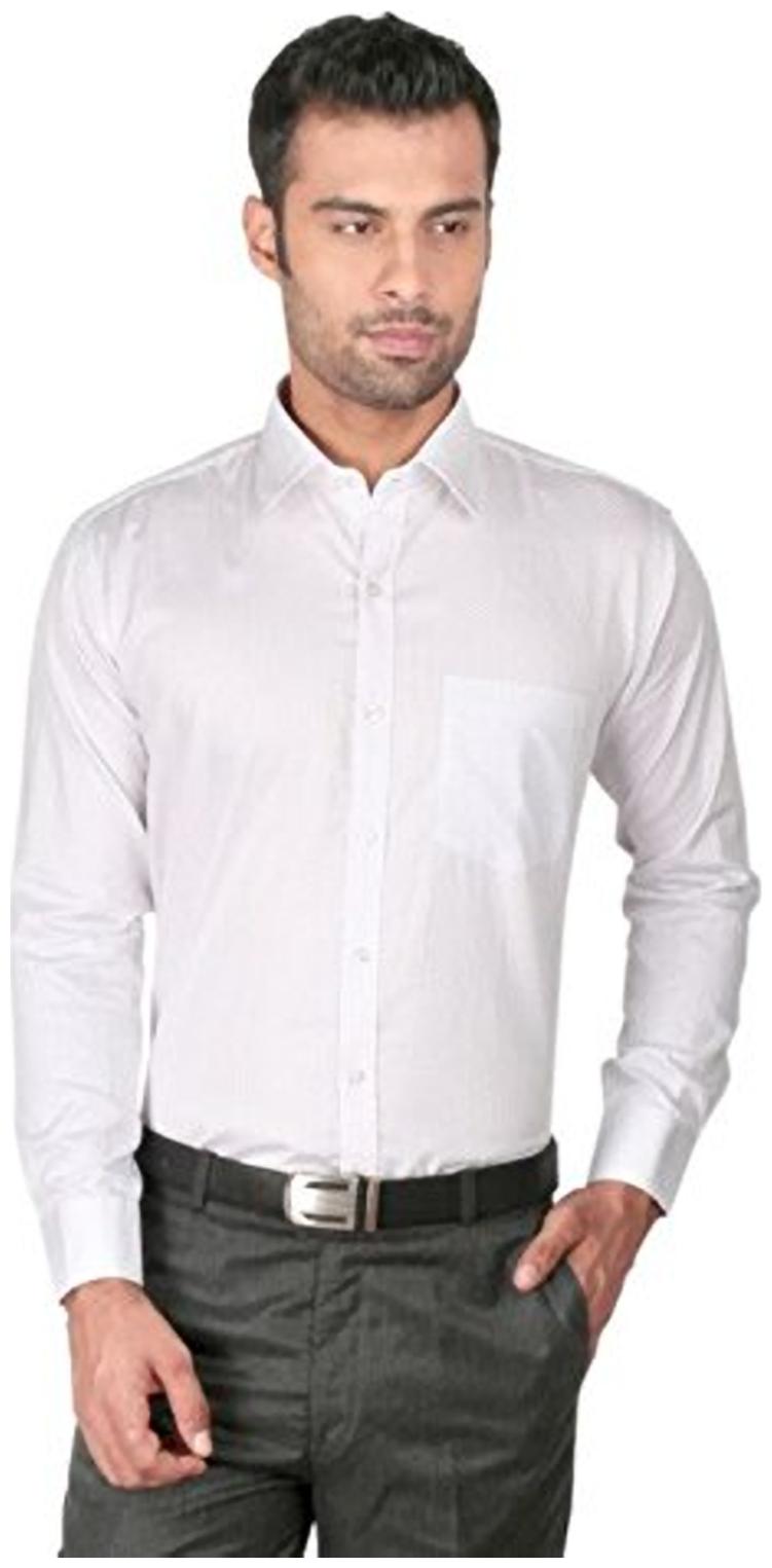

Zido Men Regular fit Formal Shirt - White