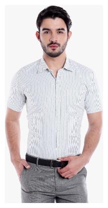 

Zido Men Regular fit Formal Shirt - White