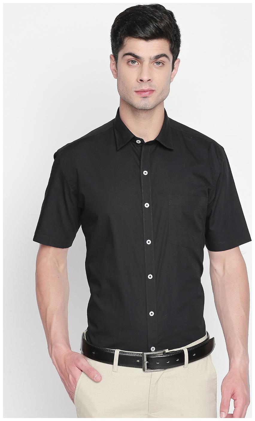 

Zido Men Slim fit Formal Shirt - Black