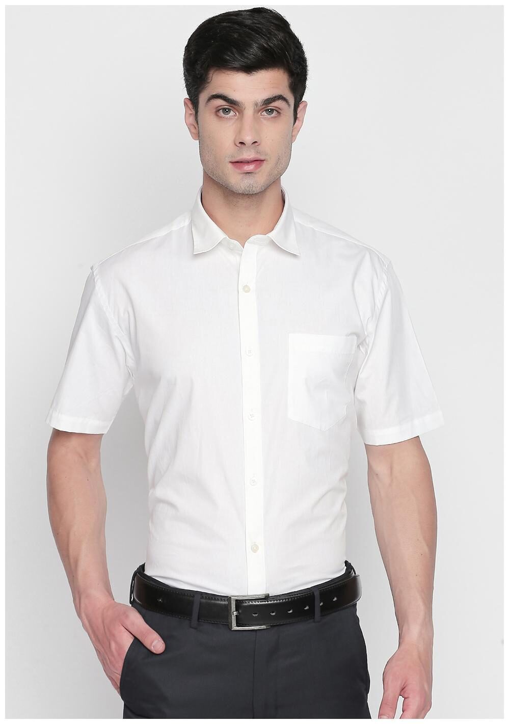 

Zido Men Slim fit Formal Shirt - White