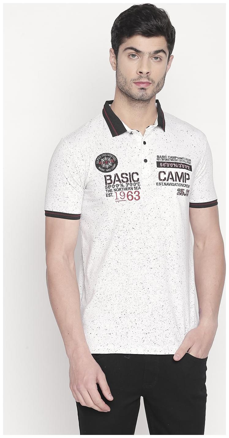 

Zido Men White Regular fit Cotton Polo collar T-Shirt - Pack Of 1