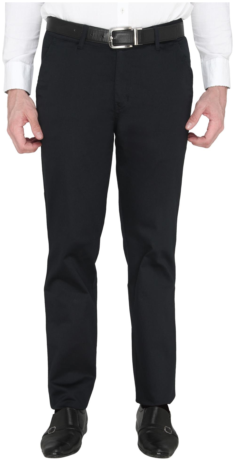 

Zido Men Blue Solid Slim fit Regular trousers