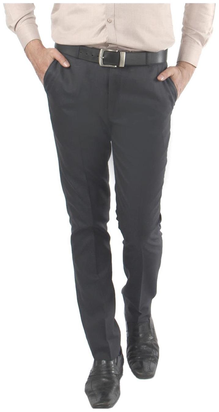 

Zido Men Solid Regular Fit Formal Trouser - Grey