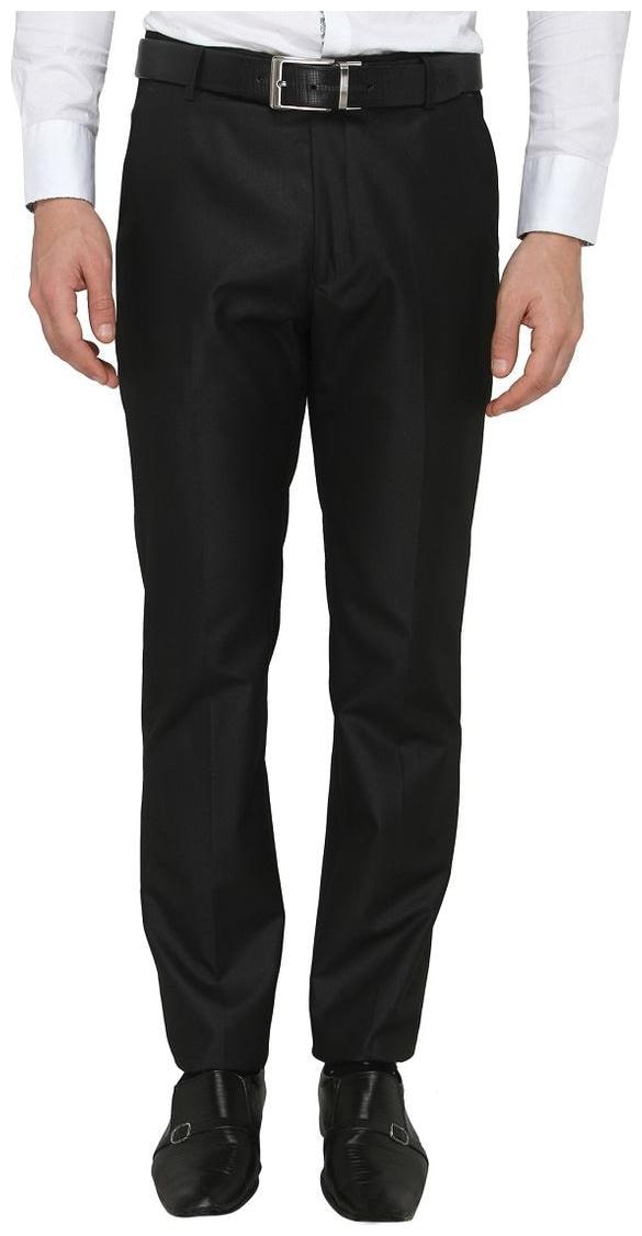 

Zido Men Solid Slim Fit Formal Trouser - Black