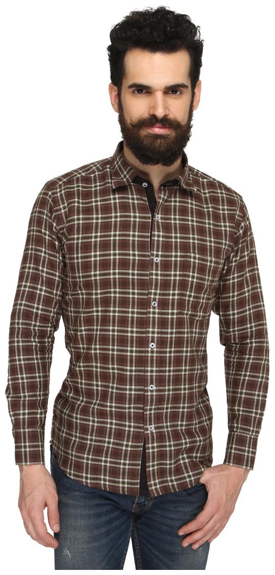 

ZIDO Multicolor COTTON Checkered Shirt for Men s BTCH1361 Multi 44