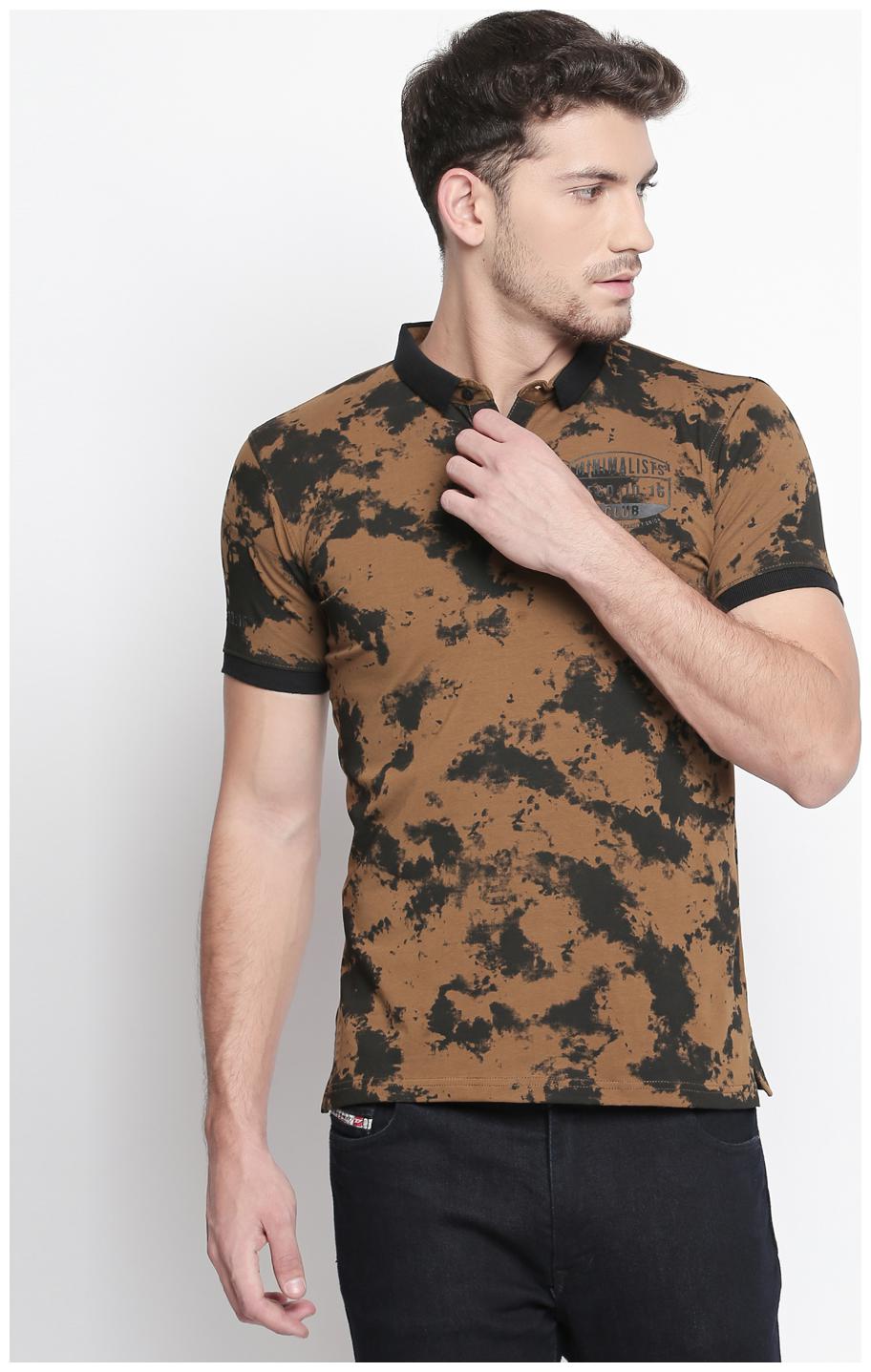 

Zido Men Brown Regular fit Cotton Polo collar T-Shirt - Pack Of 1
