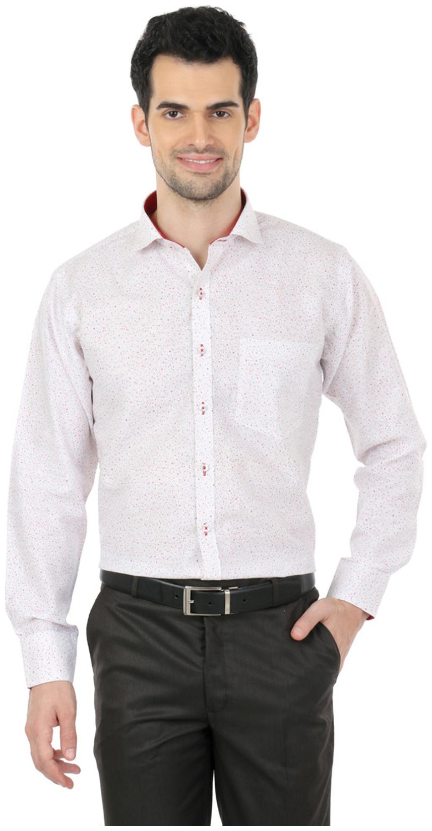 

Zido Men Regular fit Formal Shirt - White
