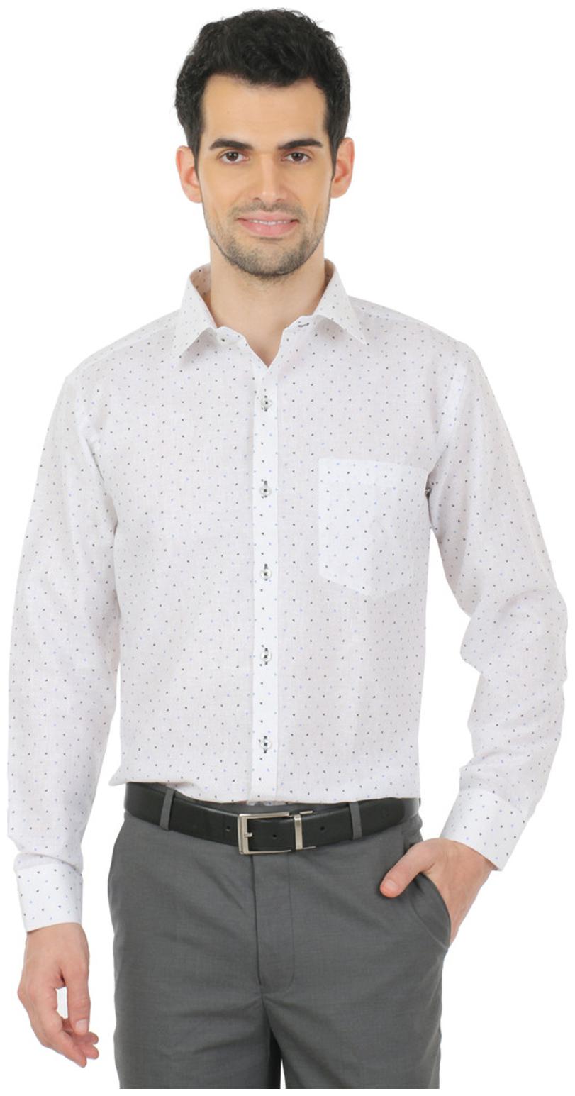 

Zido Men Regular fit Formal Shirt - White